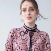 现货锦棉三染蕾丝 柔软顺滑女装连衣裙衬衫布