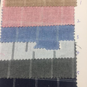 现货供应21S全棉涤棉色织格子面料衬衫布服装面料