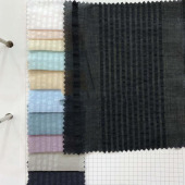 YA350 全棉变化竖条 轻薄透气 春夏新品 衬衫 裙子