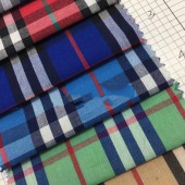 涤棉TC色织格子-女士休闲衬衫面料