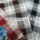 全棉色织格子布