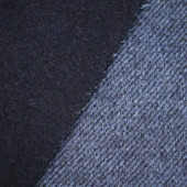 粗纺双线条斜纹呢 细条斜纹羊毛混纺布料 现货秋冬大衣面料