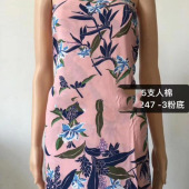 现货供应45支人棉印花 沙滩衬衫 连衣裙印花面料