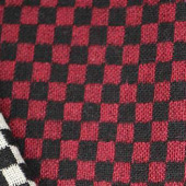 绍兴现货小方格双色混纺羊毛呢面料 秋冬粗纺毛料面料大衣面料