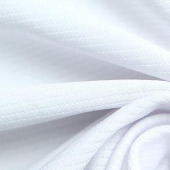 单面提花 横条白色外套面料服装提花面料