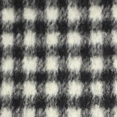 现货直销梭织格子毛呢 粗纺呢子面料 优质羊毛格子大衣面料