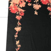 现货凤凰呢数码印花 色泽鲜明 手感柔软女装大衣连衣裙布