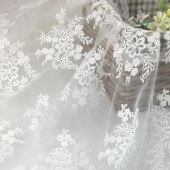 广州厂家直销刺绣花边--精致雪纺刺绣