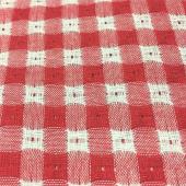21支色织格子布春夏服装面料格子布料 涤棉梭织提花小格子面料