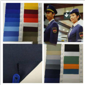 现货批发零售128*60TC双经斜纹工作服服装面料布