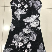 现货复合提花数码印花 气质女装连衣裙面料