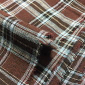 现货供应全棉涤棉21S色织格子面料衬衫布服装面料