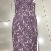 现货炒色复合蕾丝 连衣裙旗袍面料