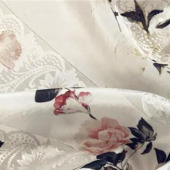 时尚精美潮流提花面料 细致典雅印花全涤面料 服装轻薄透气女装面料