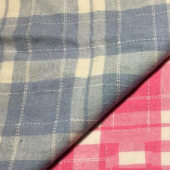 现货供应21S全棉涤棉色织格子面料衬衫布服装面料