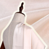 春夏新款 素纱马面裙压褶面料 尼龙裙装面料 亮面面料 汉服面料