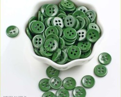绿色陶瓷纽扣，有现货无起订量！